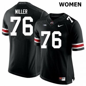 NCAA Ohio State Buckeyes Women's #76 Harry Miller Black Nike Football College Jersey HCU4845FQ